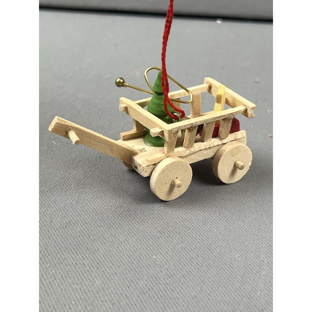 Holzkunst Christian Ulbricht Wooden Ornament Wagon Star Trumpet Christmas Tree - Picture 5 of 10